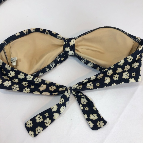 J. Crew 3-Piece Flowered Bikini Swimsuit XXS, XS - Picture 7 of 13